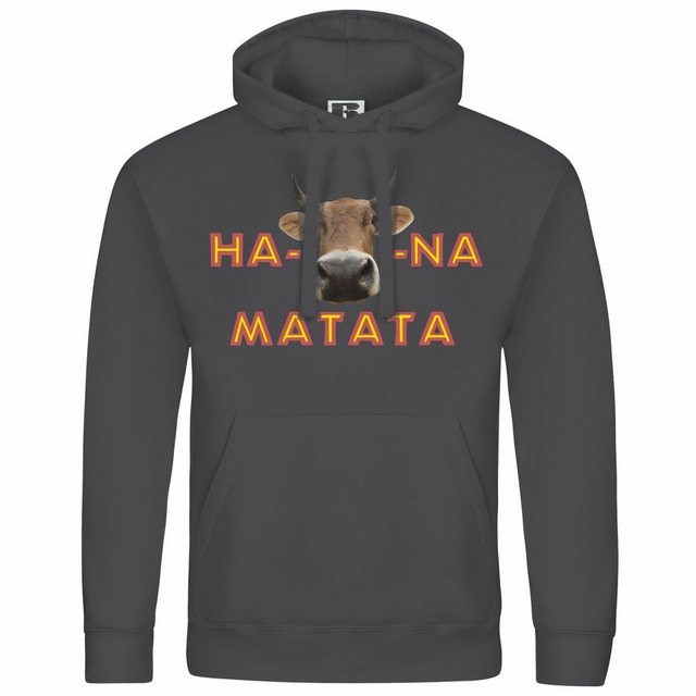 deinshirt Kapuzenpullover Herren Kapuzenpullover Ha KUHna Matata Mit Print günstig online kaufen