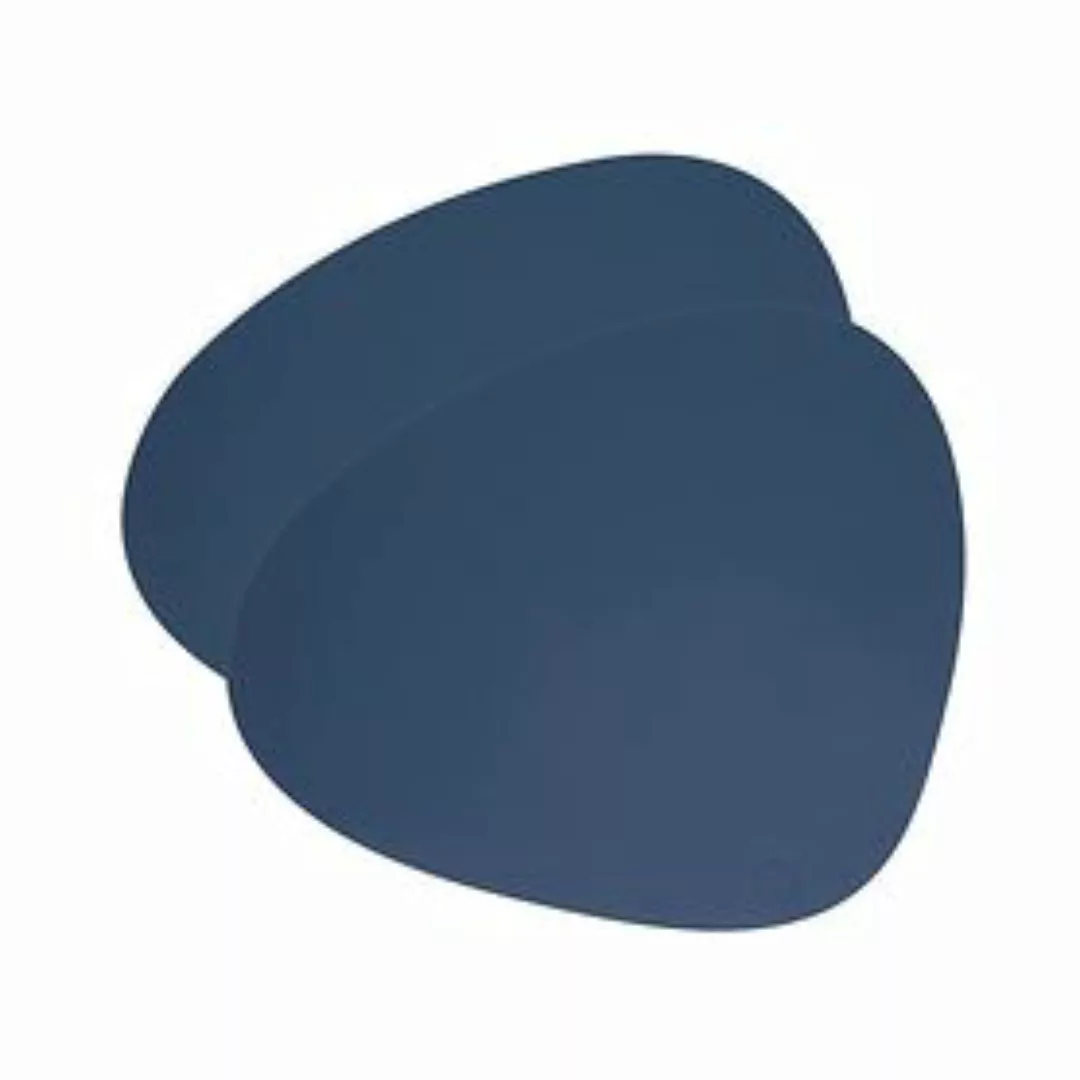 Platzset 2er-Set 'tableMAT' nierenform dunkelblau günstig online kaufen