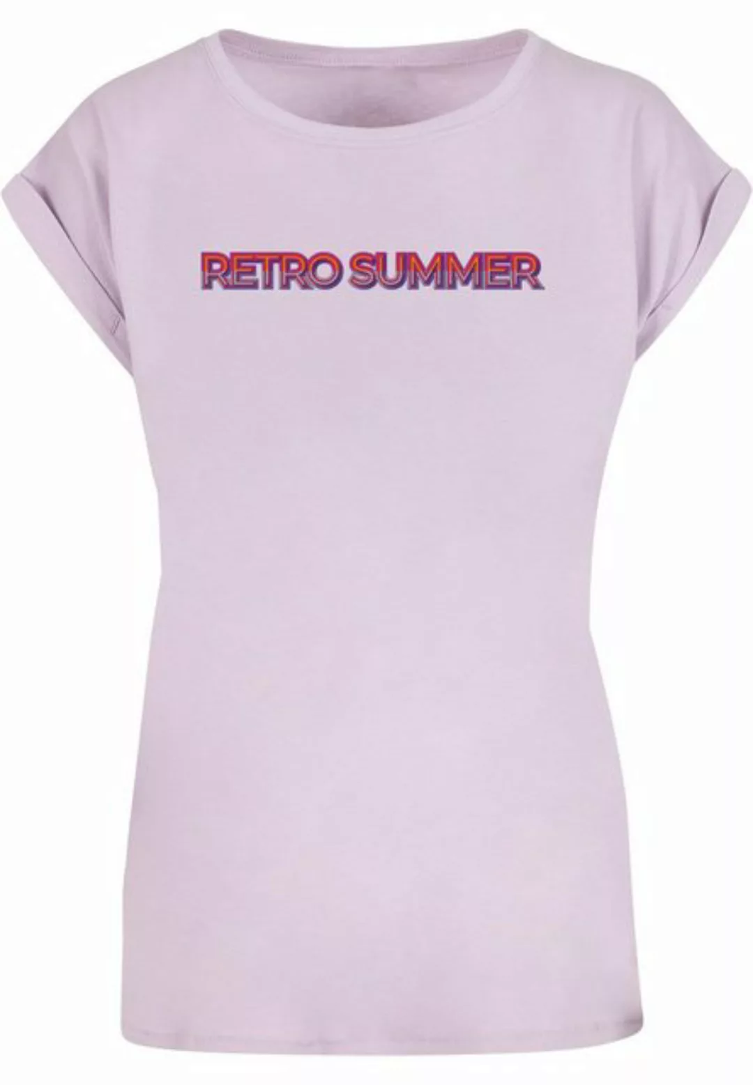 Merchcode T-Shirt Merchcode Damen Ladies Summer - Retro T-Shirt (1-tlg) günstig online kaufen