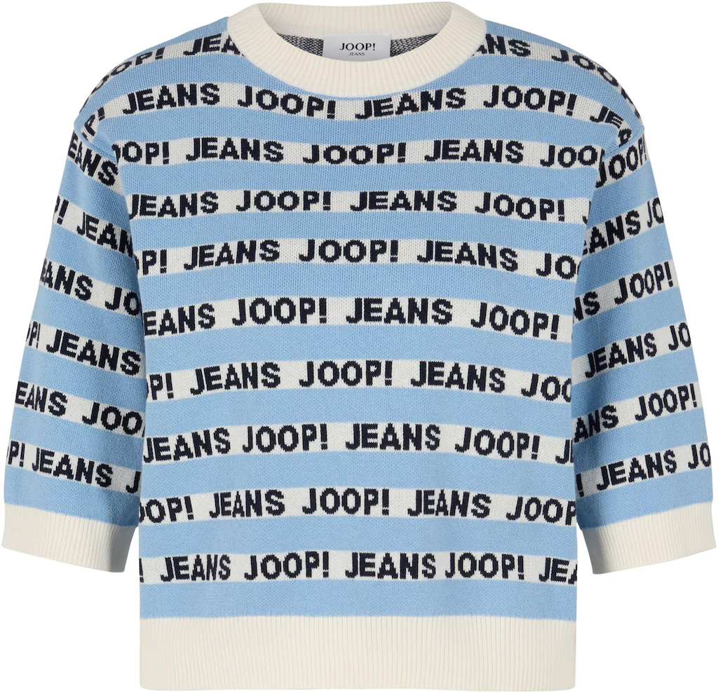 Joop Jeans Strickpullover "Kolinda", mit All-Over-Print günstig online kaufen