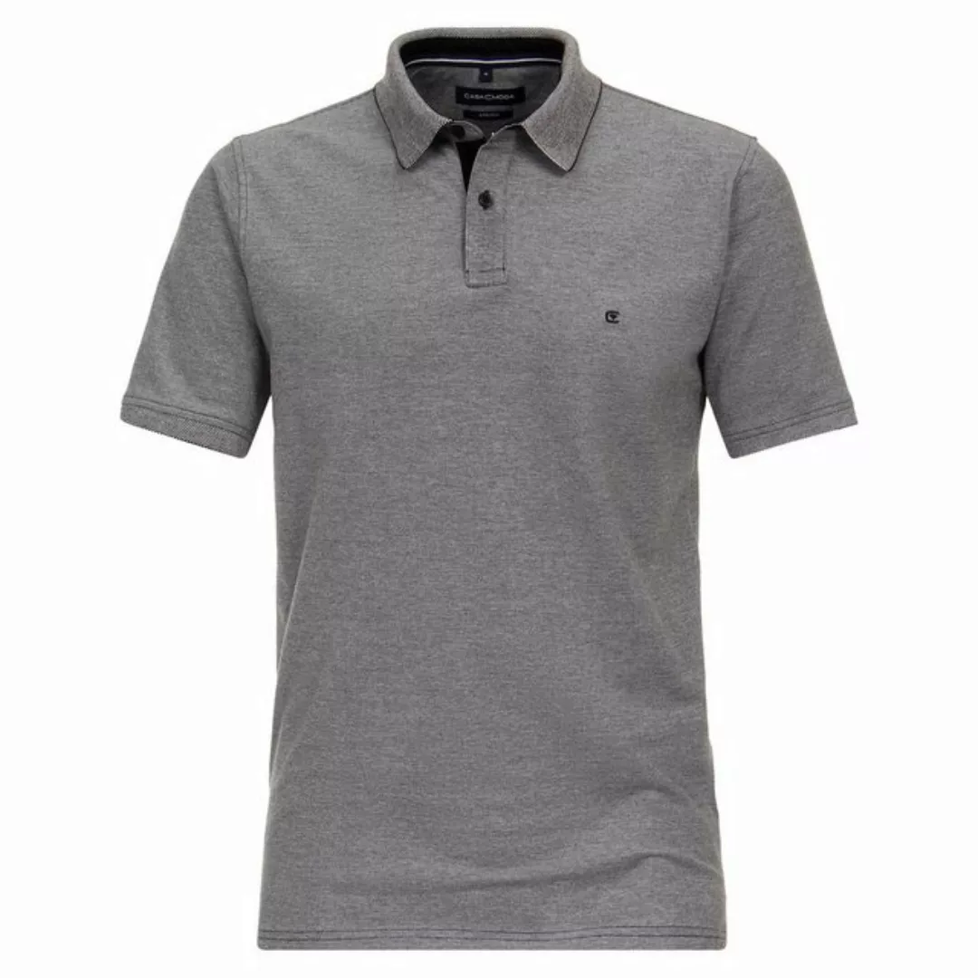 CASAMODA Poloshirt Große Größen Herren Stretch-Poloshirt anthrazit melange günstig online kaufen