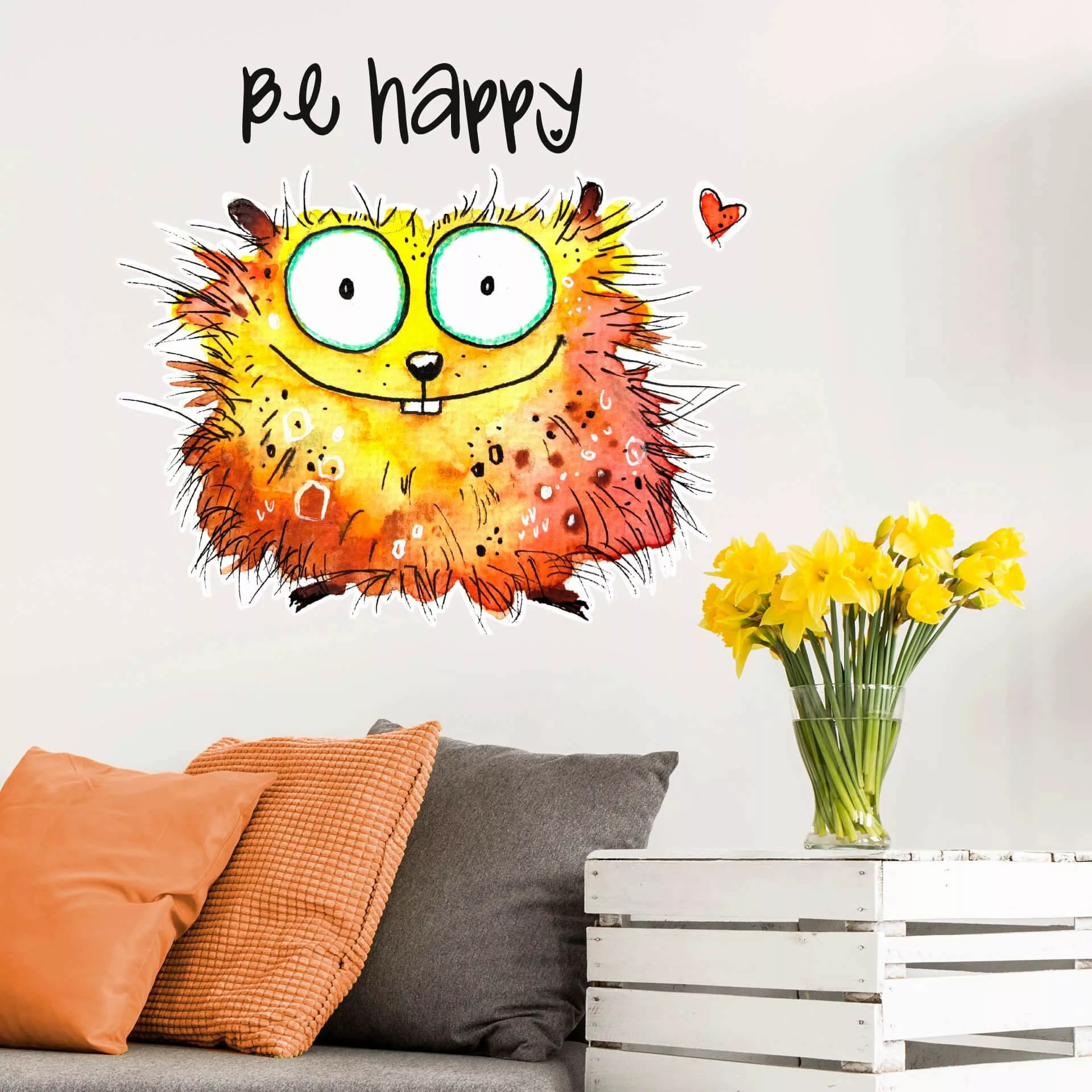 Wall-Art Wandtattoo "Happy Hamster", selbstklebend, entfernbar günstig online kaufen