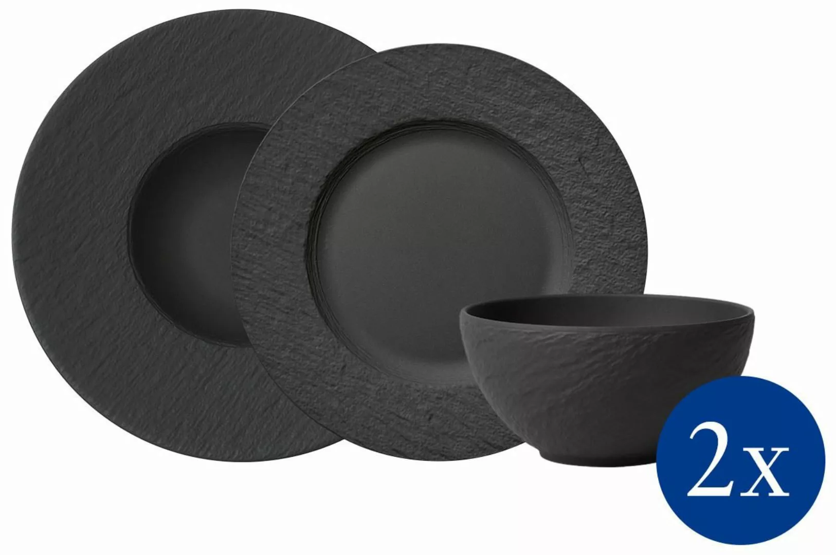 Villeroy & Boch Manufacture Manufacture Rock Starterset 6tlg (schwarz) günstig online kaufen