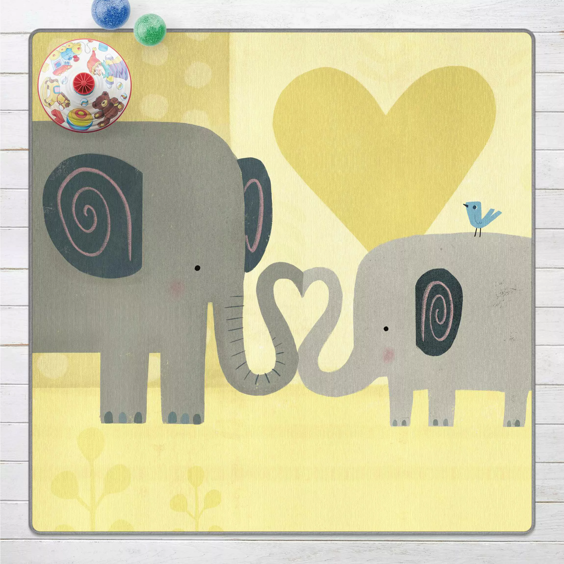Teppich Mama und ich - Elefanten günstig online kaufen