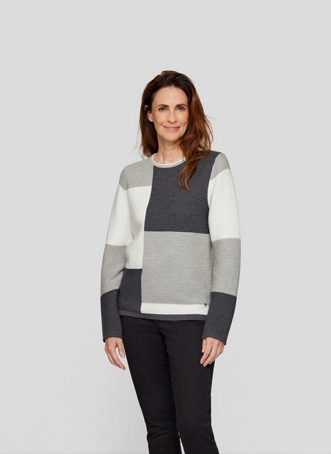 Rabe Strickpullover Rabe Pullover mit modernem Colorblocking-Design günstig online kaufen