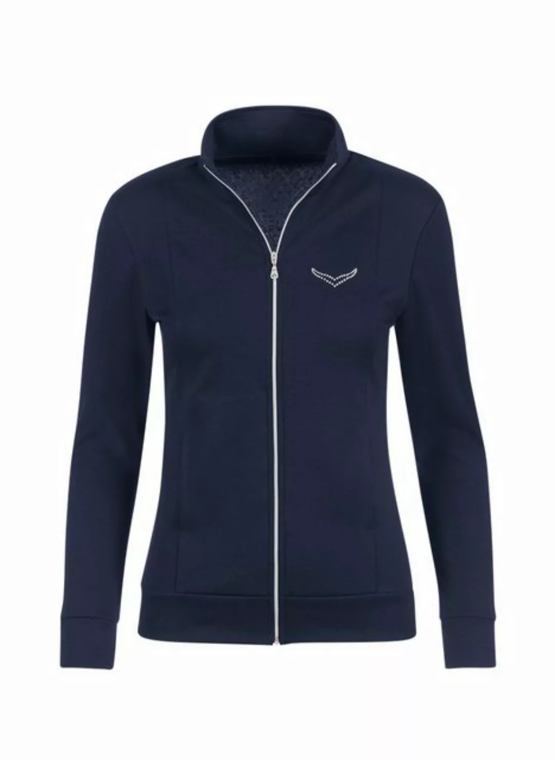 Trigema Sweatjacke TRIGEMA Jacke mit Kristallsteinen (1-tlg) günstig online kaufen