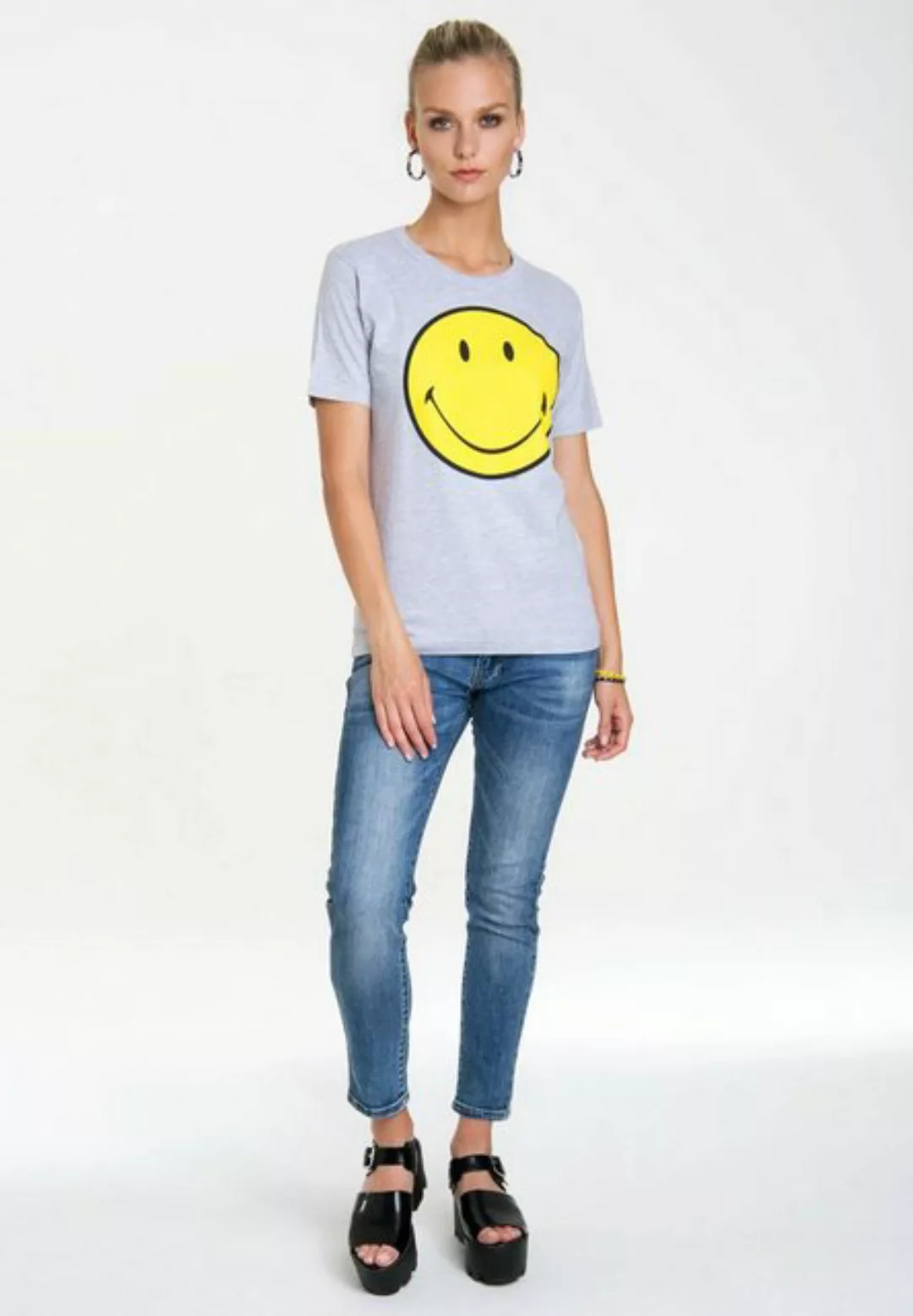 LOGOSHIRT T-Shirt Smiley mit lizenziertem Originaldesign günstig online kaufen