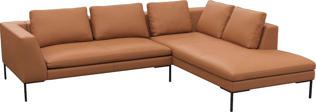 FLEXLUX Ecksofa "Loano, superbequemer Sitzkomfort durch Kaltschaum im Sitz" günstig online kaufen