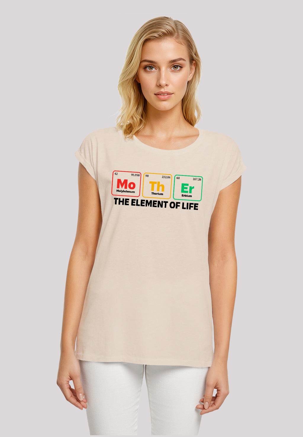 F4NT4STIC T-Shirt "Mothers Day Minimalist Periodic Table Geeky Mom", Premiu günstig online kaufen