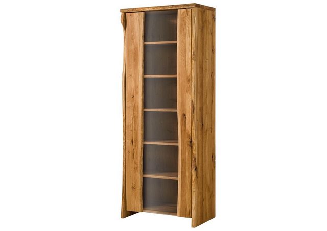 Massivmoebel24 Standvitrine (Vitrine Wildeiche 81x45x204 natur geölt PURE O günstig online kaufen