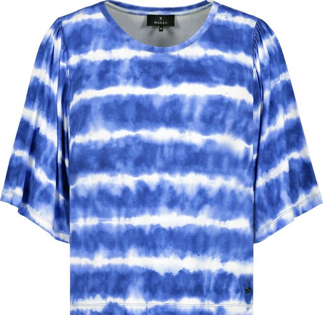 Monari Blusenshirt 408735 denim blue gemustert günstig online kaufen