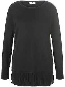 Rundhals-Pullover Anna Aura schwarz günstig online kaufen