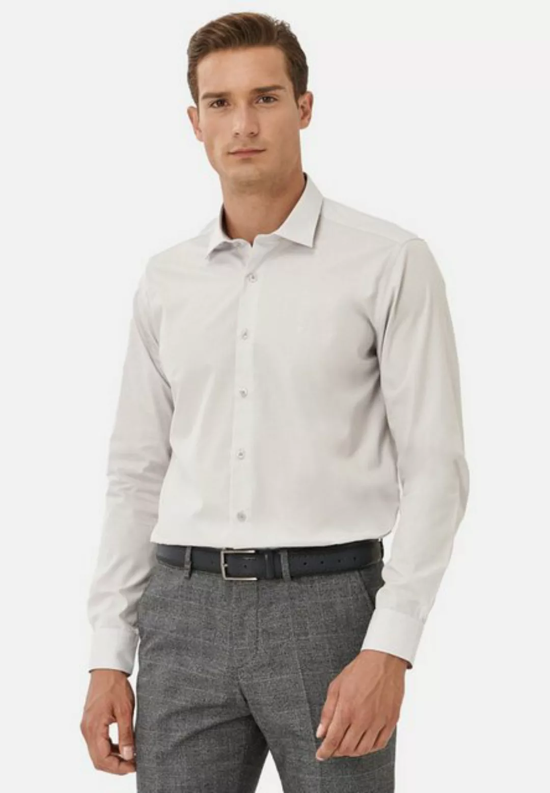 AC&Co Langarmhemd AC&CO Langarmhemd Männlich Slim Fit günstig online kaufen