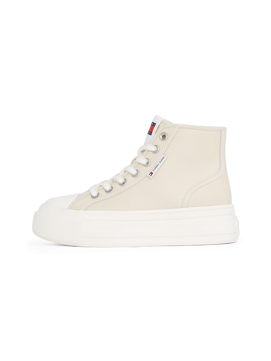 Tommy Jeans Plateausneaker "TJW FOXING FLATFORM SNEAKER HIGH", Freizeitschu günstig online kaufen