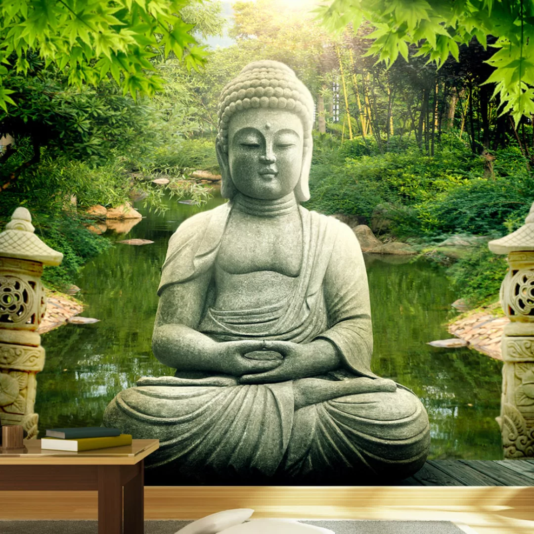 Selbstklebende Fototapete - Buddhas Garten günstig online kaufen