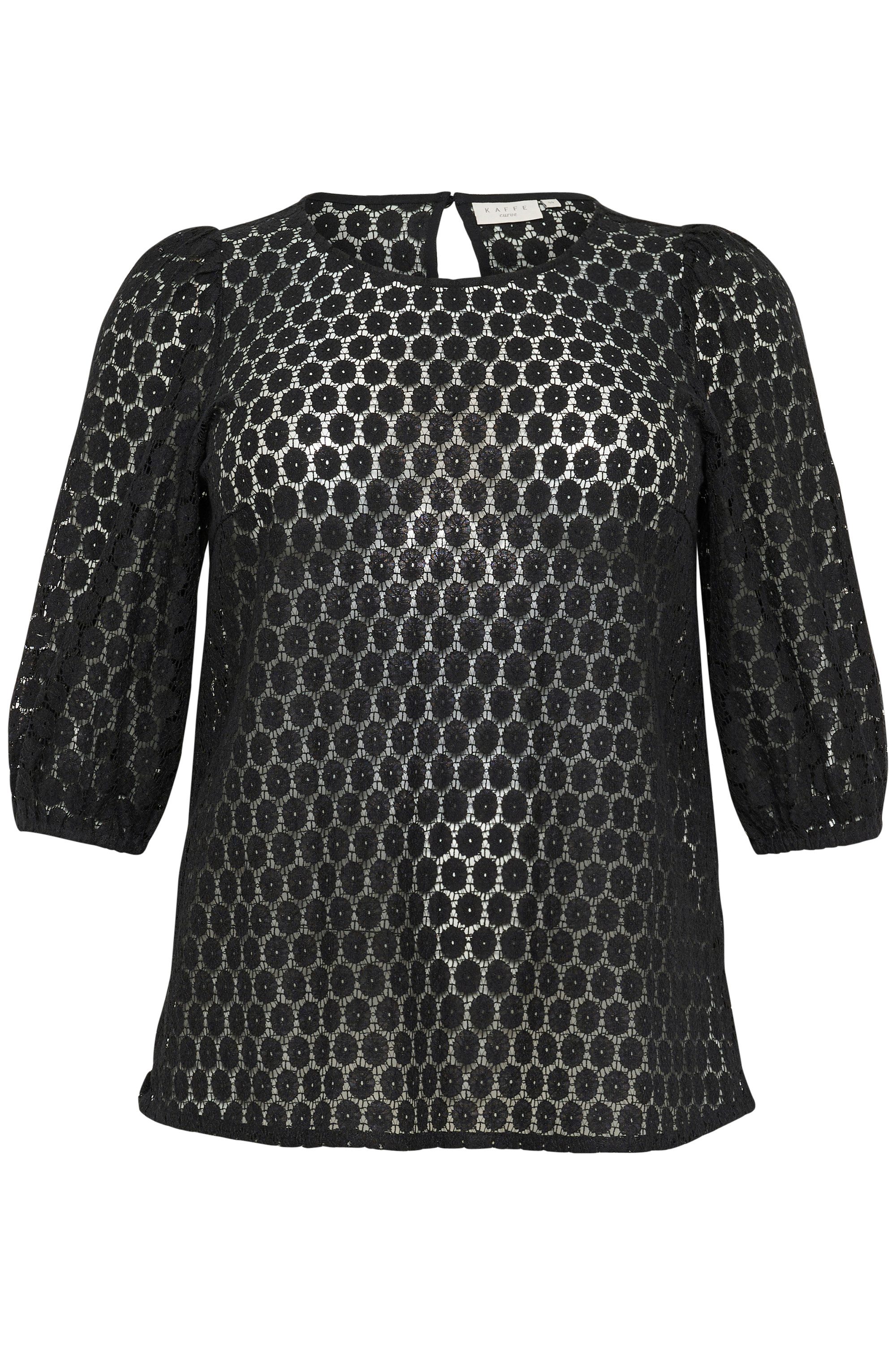 KAFFE Curve Langarmbluse Langarm-Bluse KClorena Große günstig online kaufen