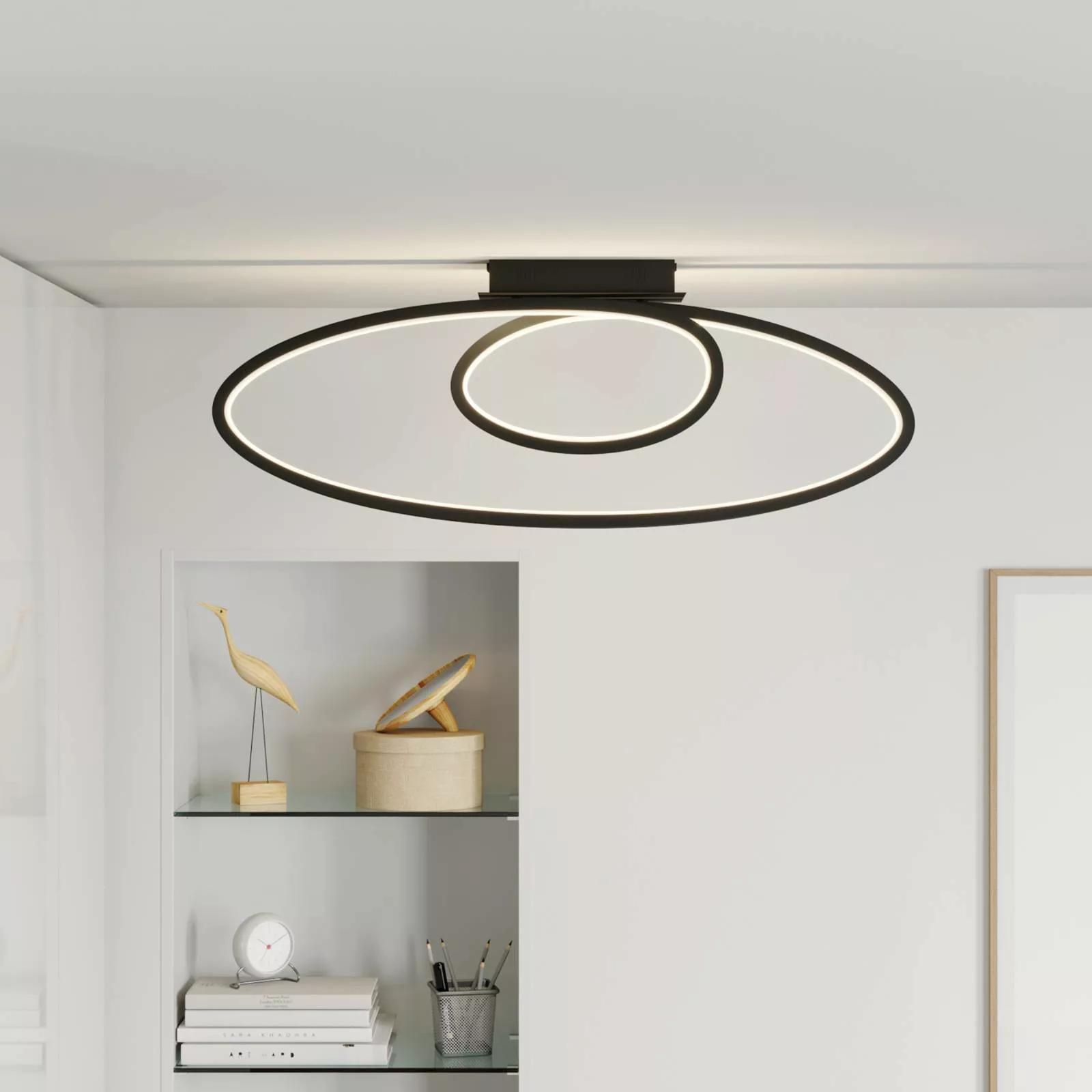 Lucande Bronwyn LED-Deckenleuchte, 98 cm günstig online kaufen