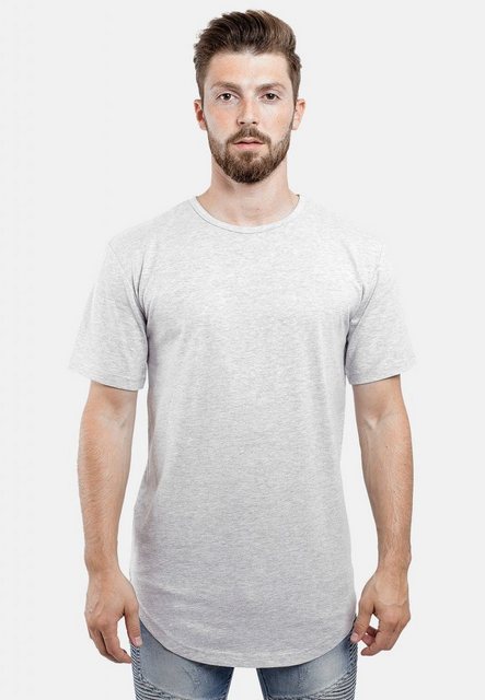 Blackskies T-Shirt Round Longshirt T-Shirt Aschgrau X-Large günstig online kaufen