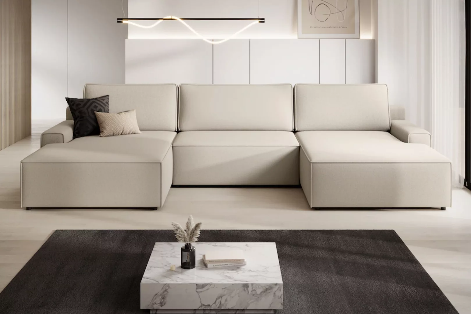 TRENDMANUFAKTUR Wohnlandschaft "Challenge, Schlafsofa mit Bettkasten, Couch günstig online kaufen