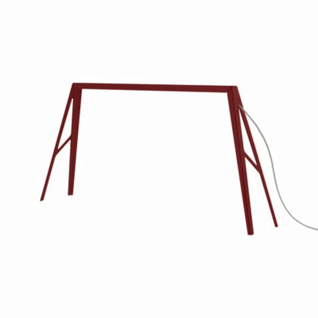 Tischleuchte Bridge 1 LED metall rot / L 49 x H 26 cm - Foscarini - Rot günstig online kaufen