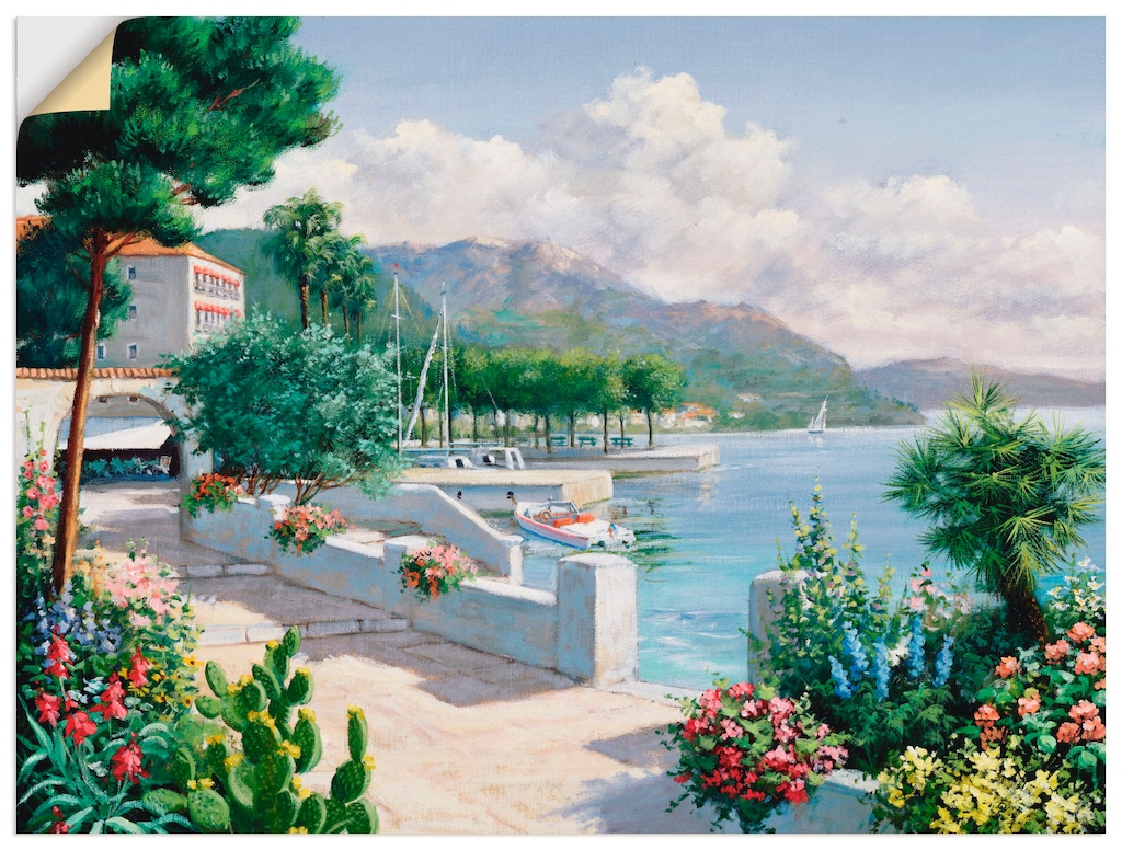 Artland Wandbild "Costa del Pietro II", Gewässer, (1 St.), als Leinwandbild günstig online kaufen