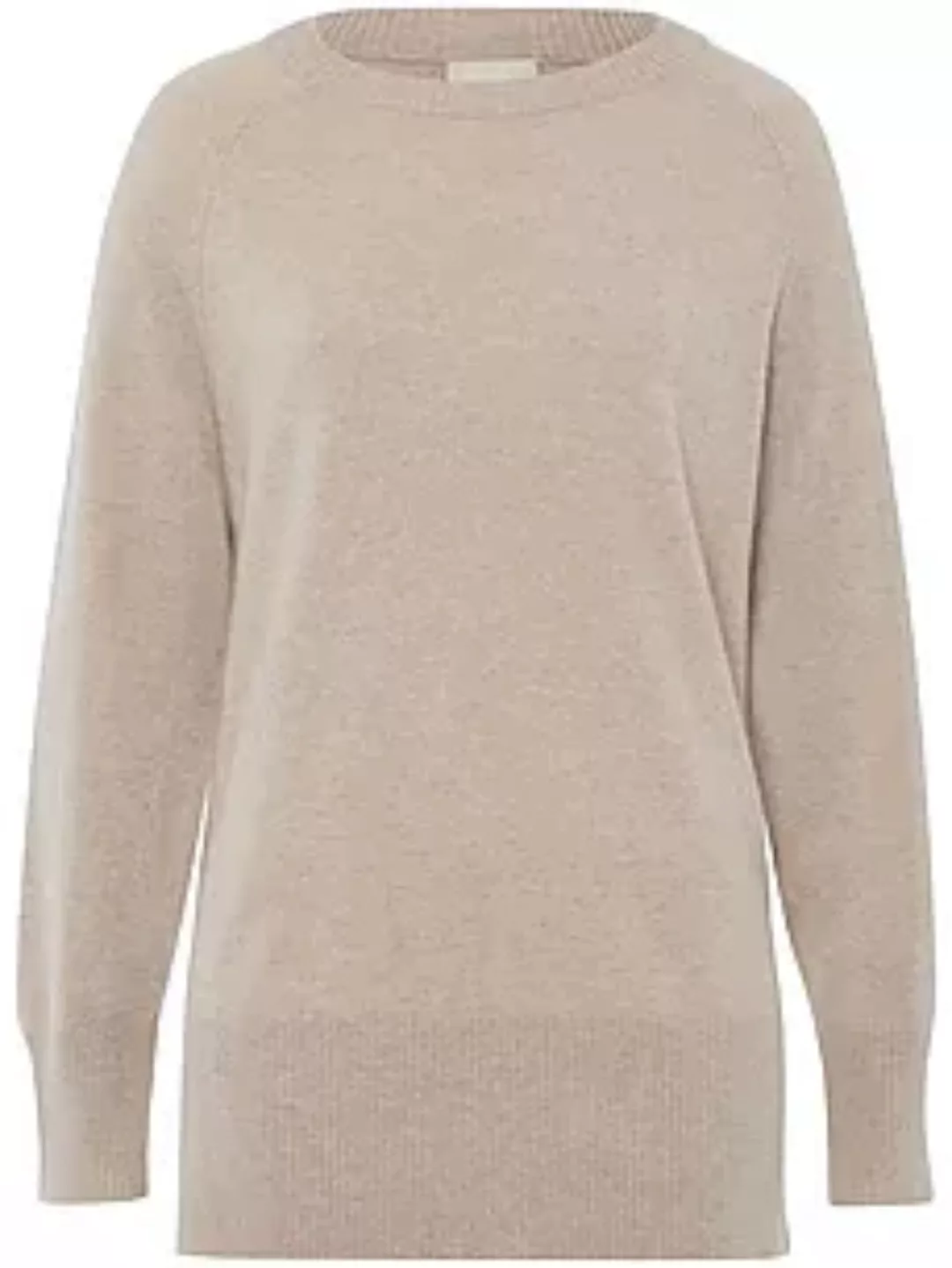 Rundhals-Pullover include beige günstig online kaufen