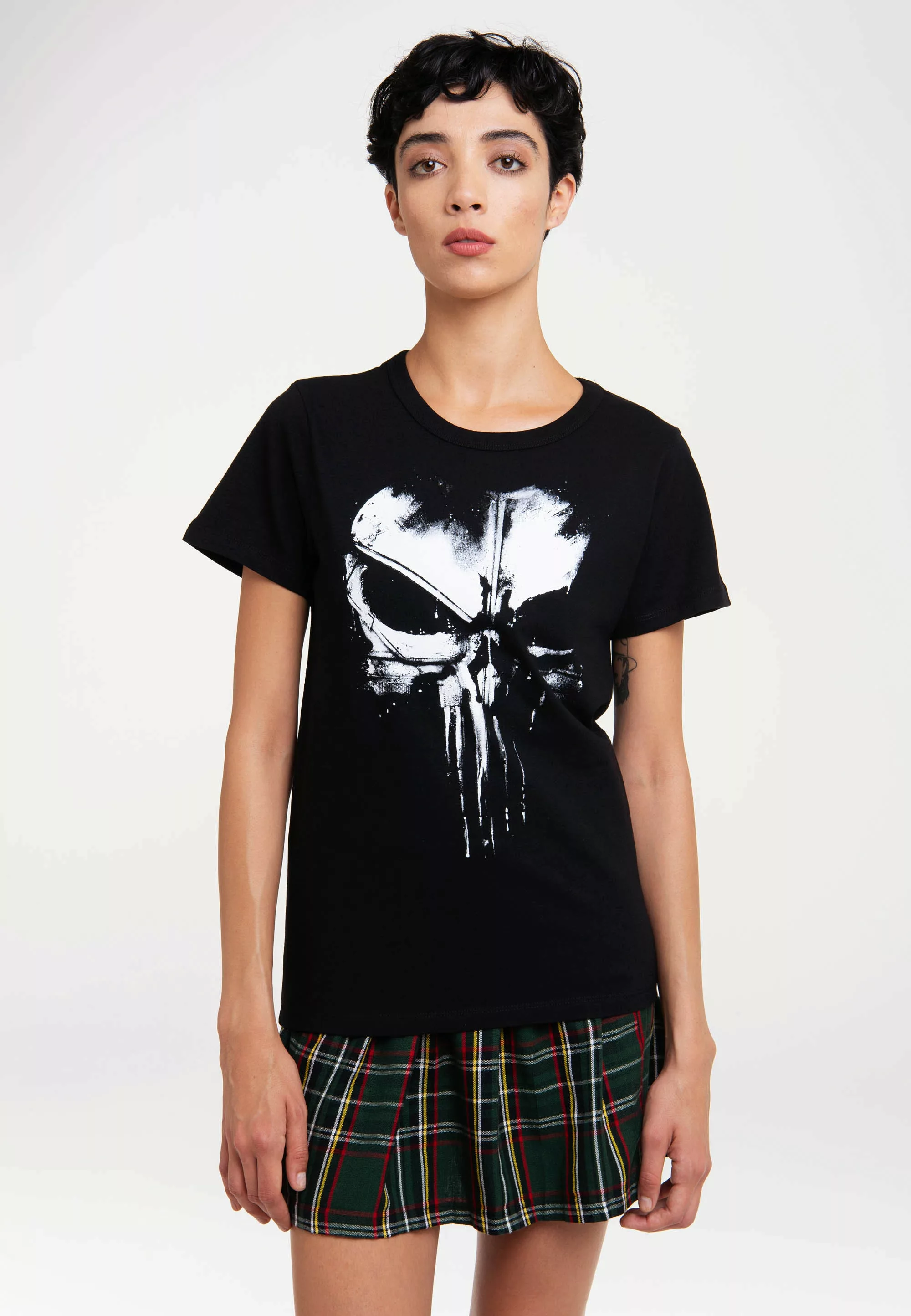 LOGOSHIRT T-Shirt "Marvel - Punisher Techno Skull", mit lizenziertem Print günstig online kaufen