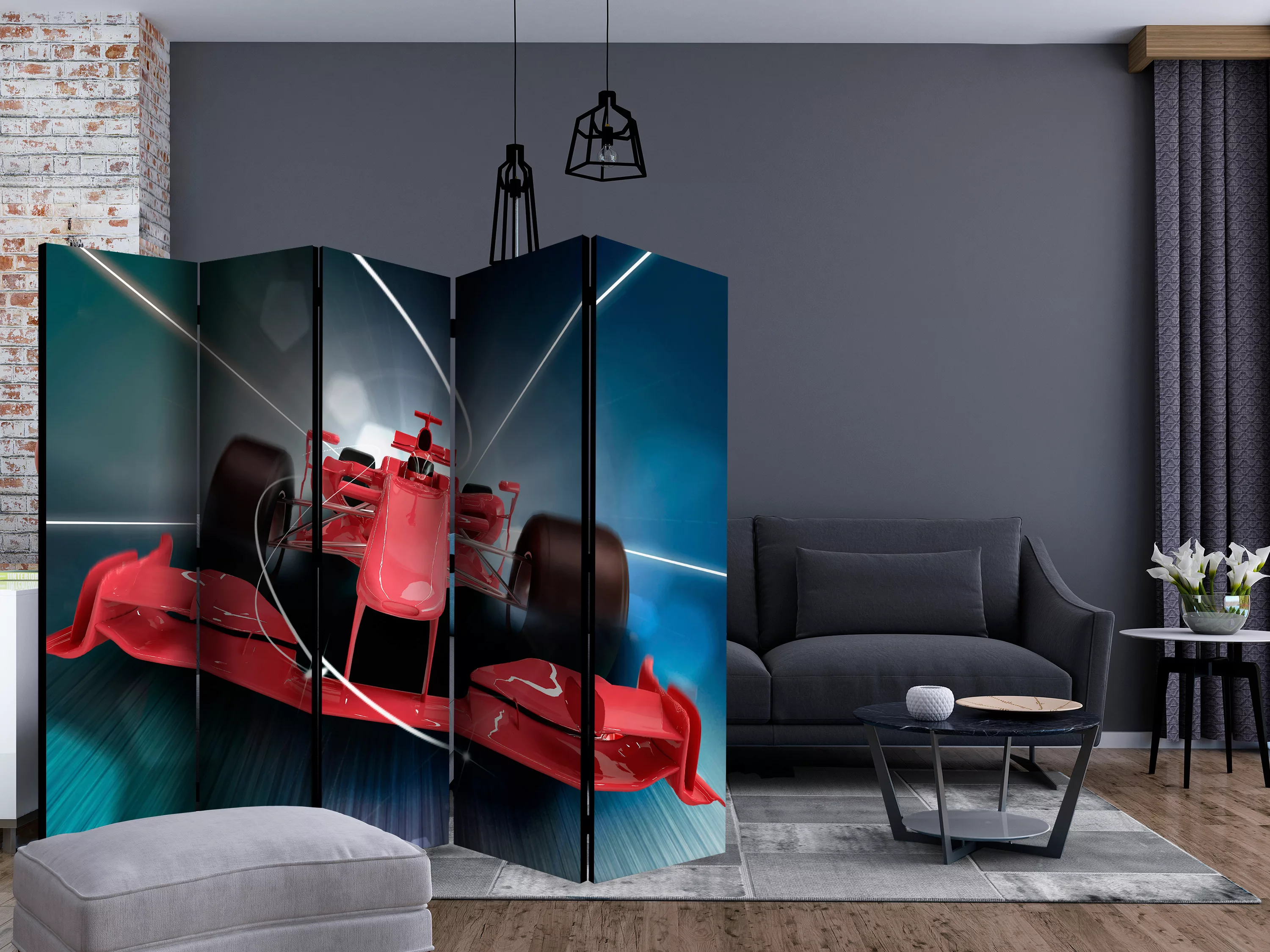 5-teiliges Paravent - Formula 1 Car Ii [room Dividers] günstig online kaufen