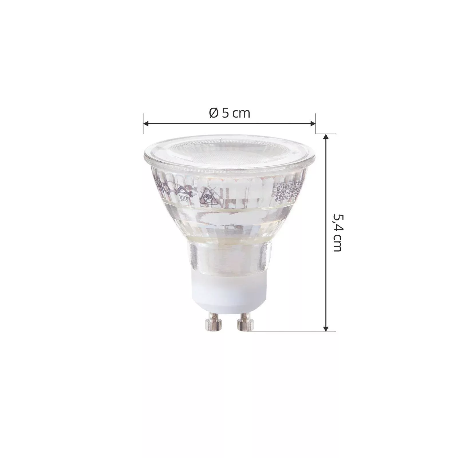 Arcchio LED-Leuchtmittel GU10 2,5W 4000K 450lm Glas 3er-Set günstig online kaufen
