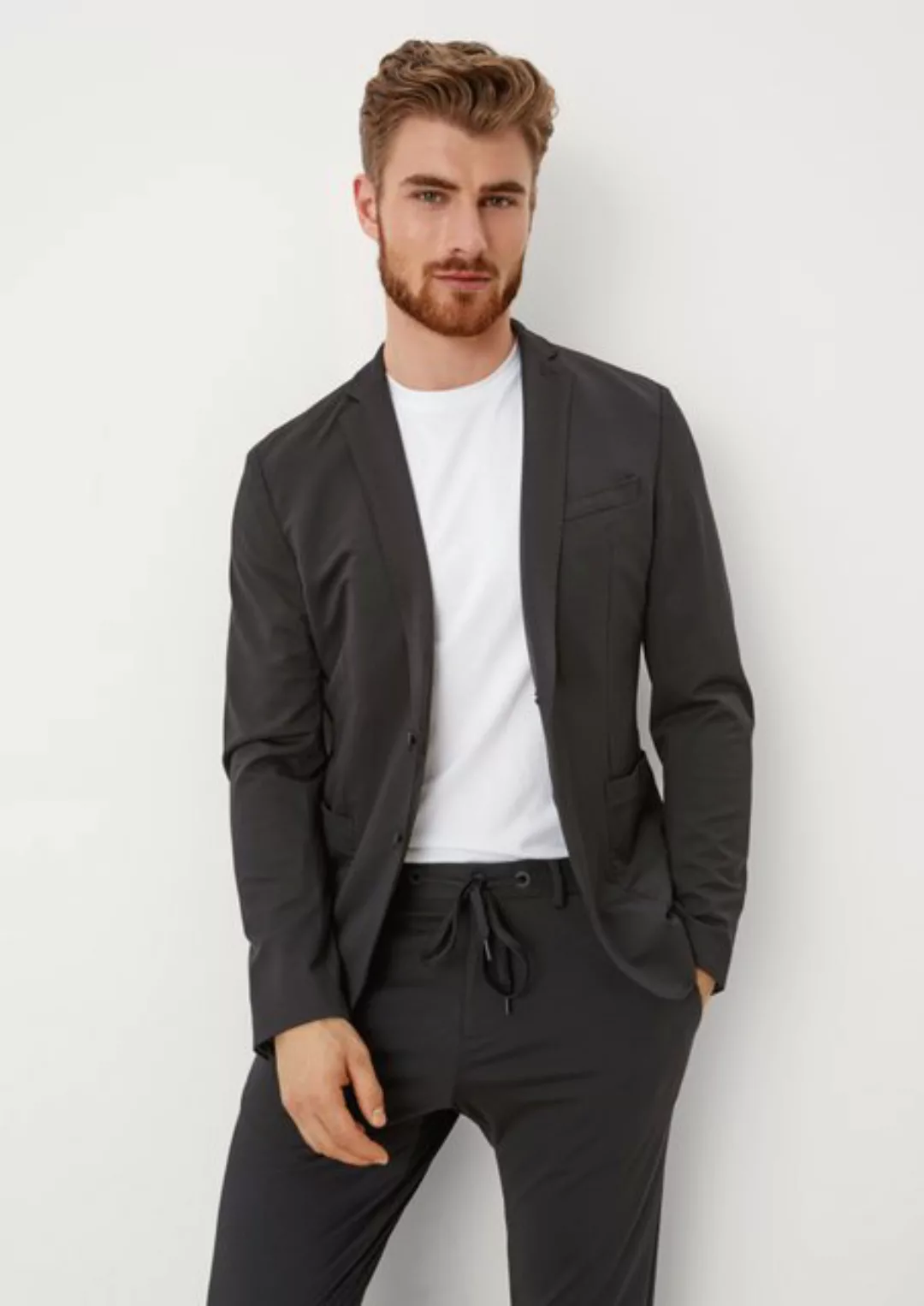 s.Oliver BLACK LABEL Sakko Slim: Jogg Suit-Sakko günstig online kaufen