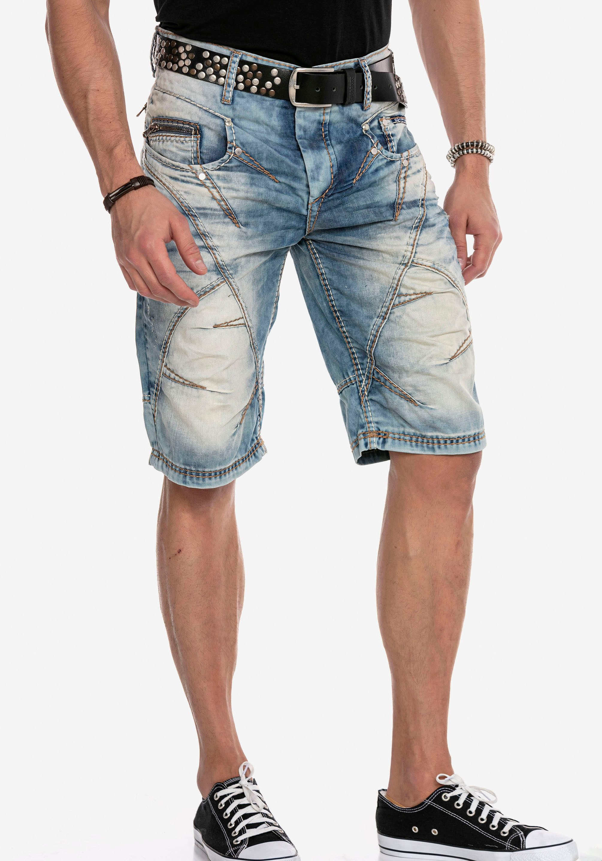 Cipo & Baxx Jeansbermudas "Bermuda & Short", aus reiner Baumwolle günstig online kaufen