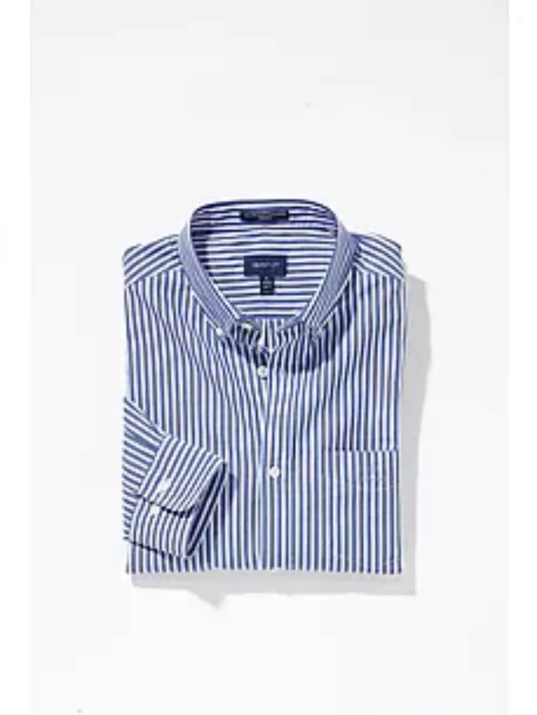 Gant Langarmhemd "REG POPLIN GINGHAM SHIRT", mit Logostickerei auf der Brus günstig online kaufen