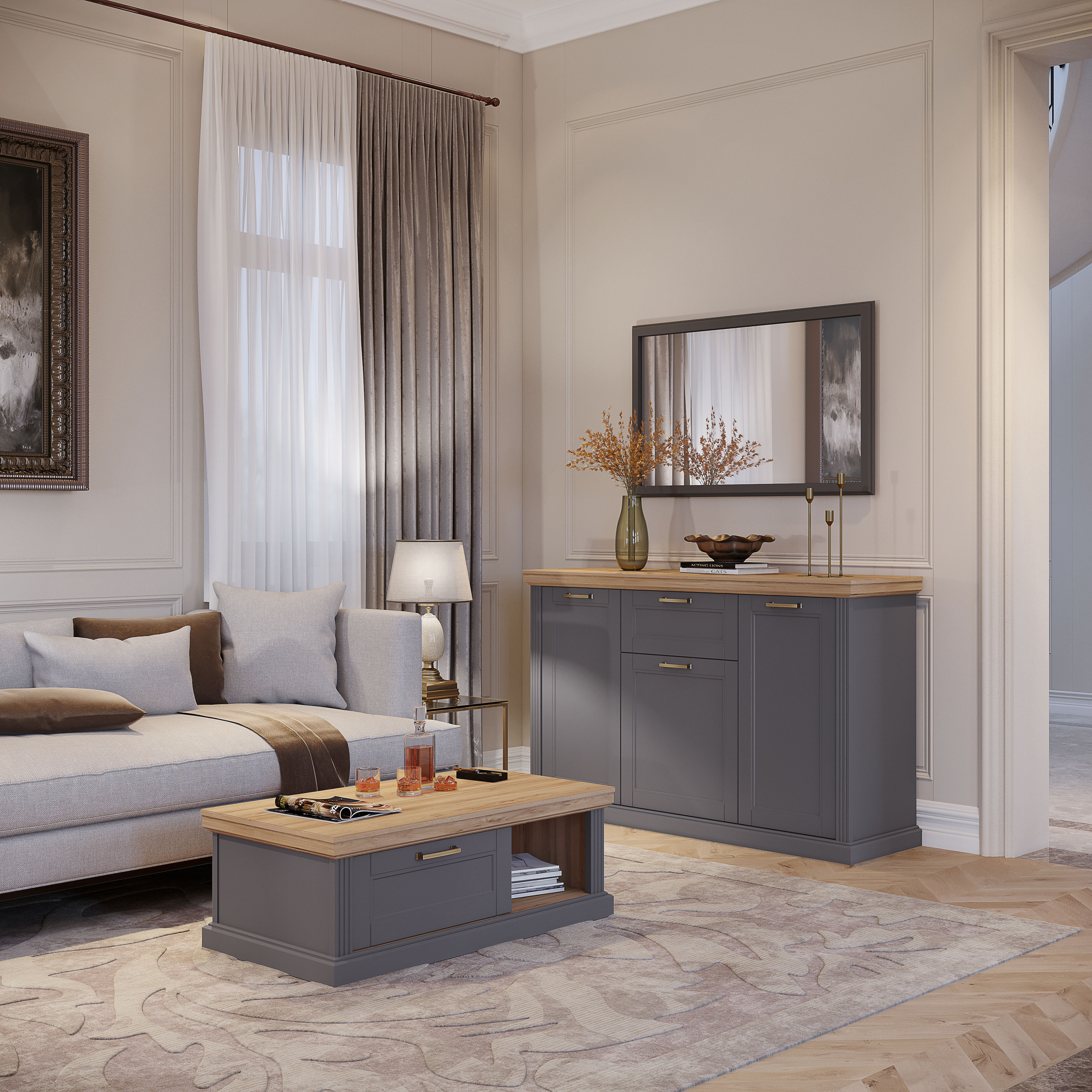 Home affaire Kombikommode "Tara, im klassischen Landhausstil, FSC-zertifizi günstig online kaufen