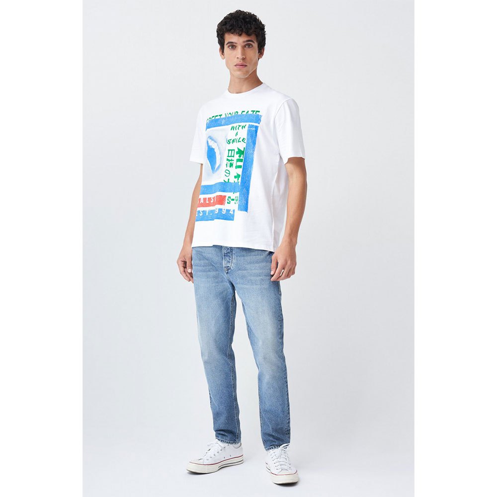 Salsa Jeans 125539-000 / Graphic Kurzarm T-shirt 2XL White günstig online kaufen