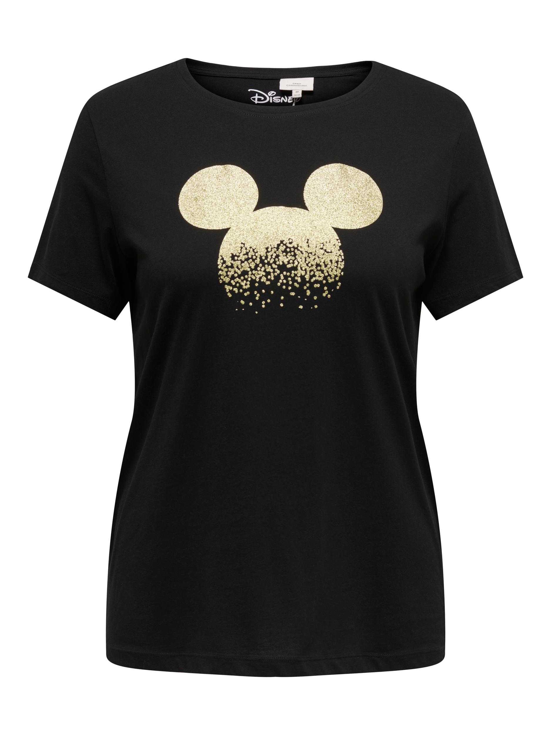 ONLY CARMAKOMA Kurzarmshirt "CARMICKEY GLITTER LIFE SS REG TEE LCS" günstig online kaufen