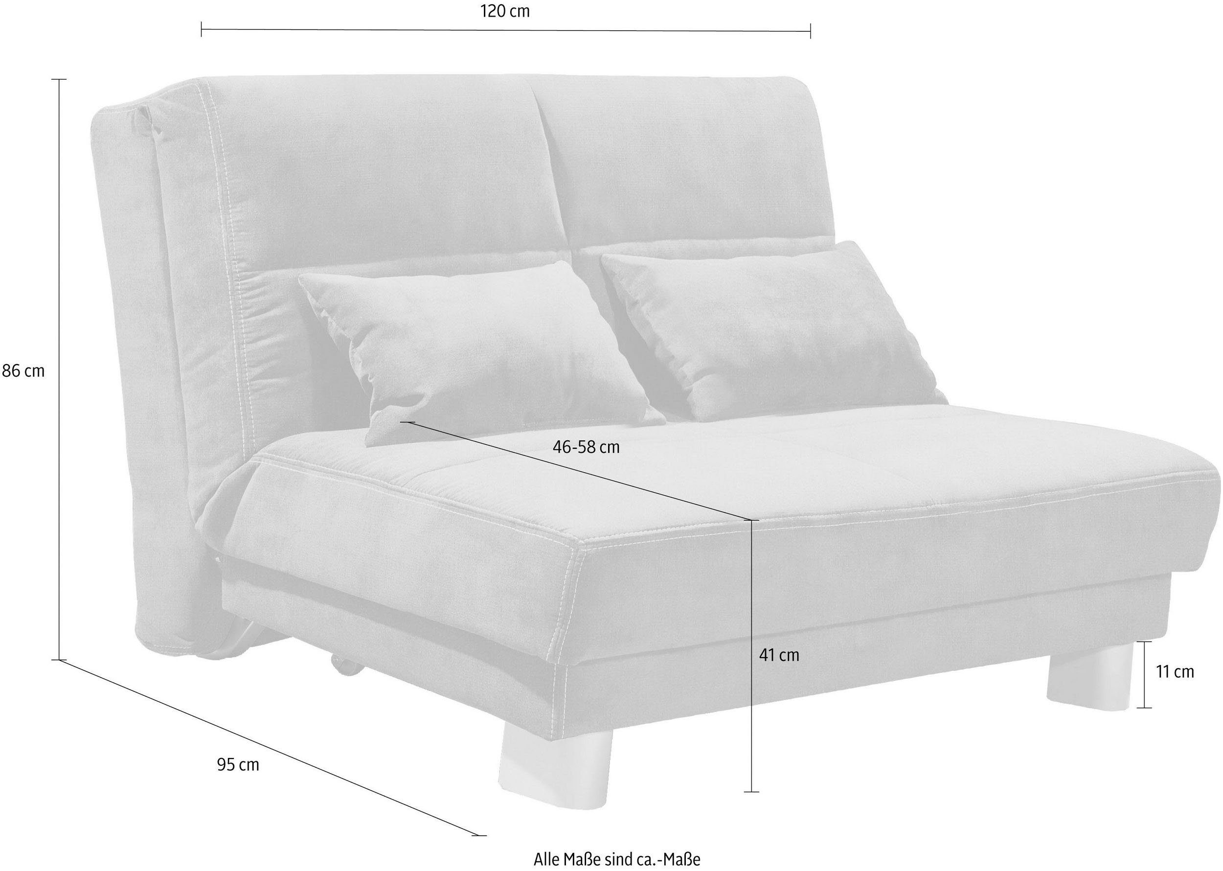 INOSIGN Schlafsofa "Gina", mit einem Handgriff vom Sofa zum Bett günstig online kaufen