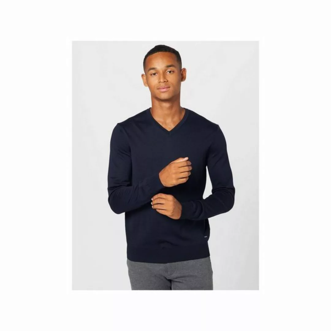 JOOP! V-Ausschnitt-Pullover blau regular fit (1-tlg) günstig online kaufen