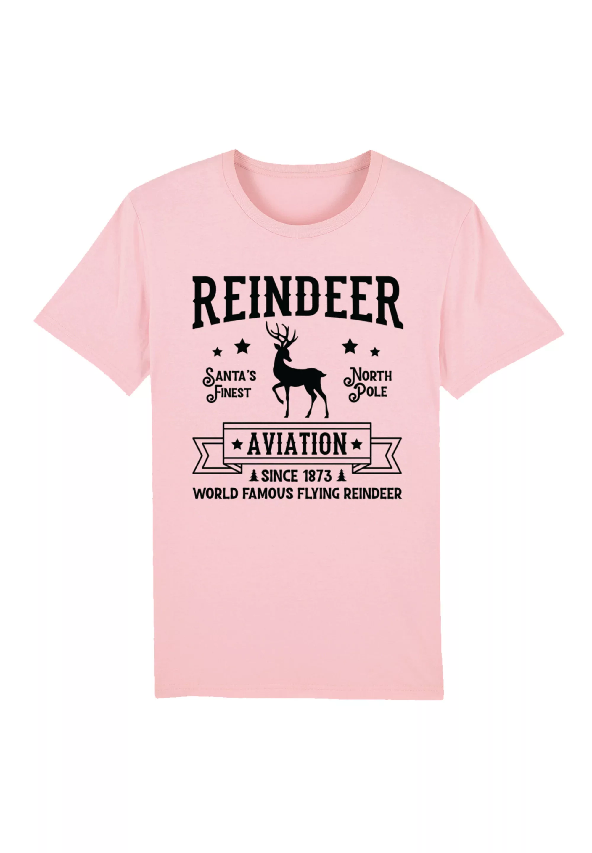 F4NT4STIC T-Shirt "Reindeer Aviation Retro Weihnachts Sign", Premium Qualit günstig online kaufen