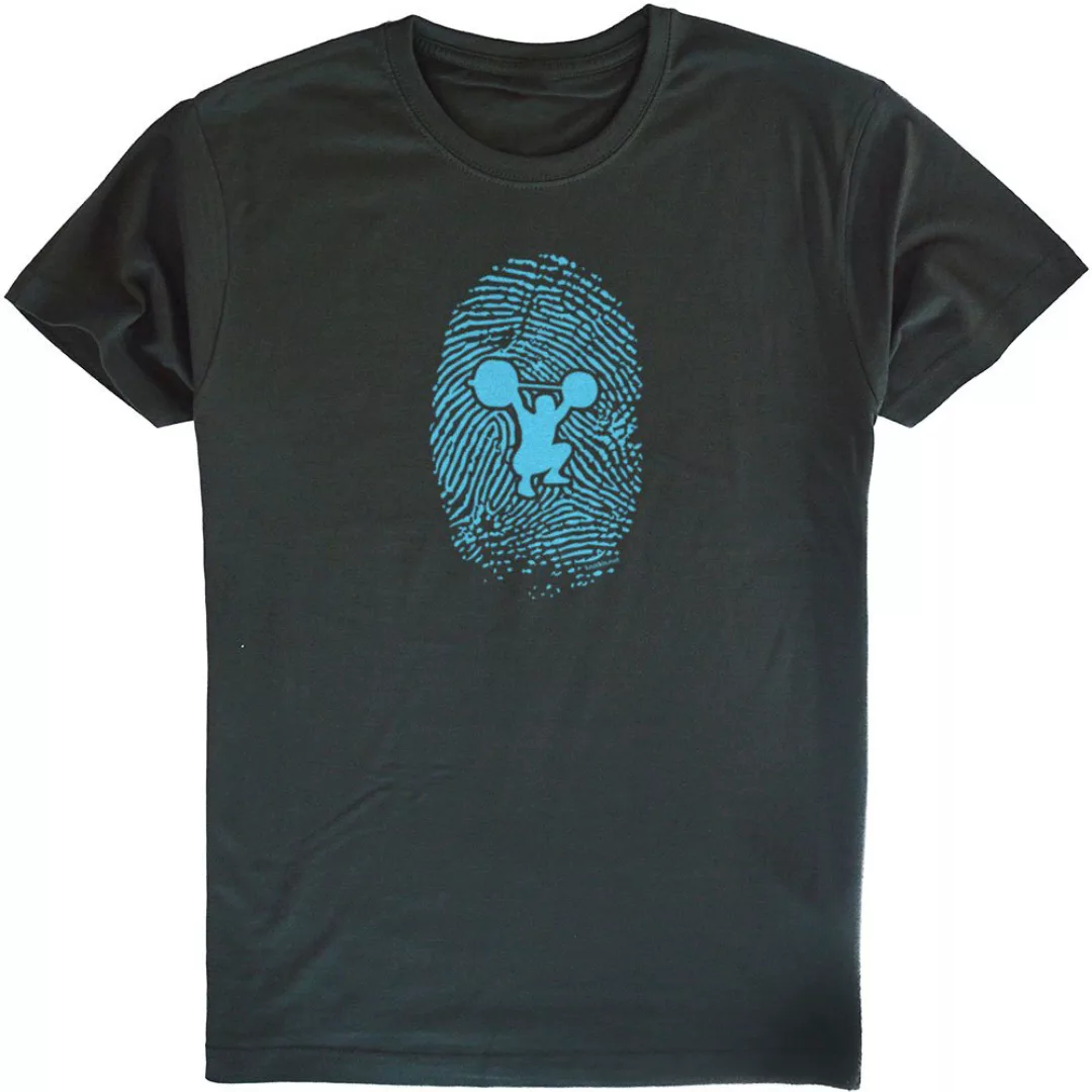 Kruskis Fitness Fingerprint Kurzärmeliges T-shirt L Dark Grey günstig online kaufen