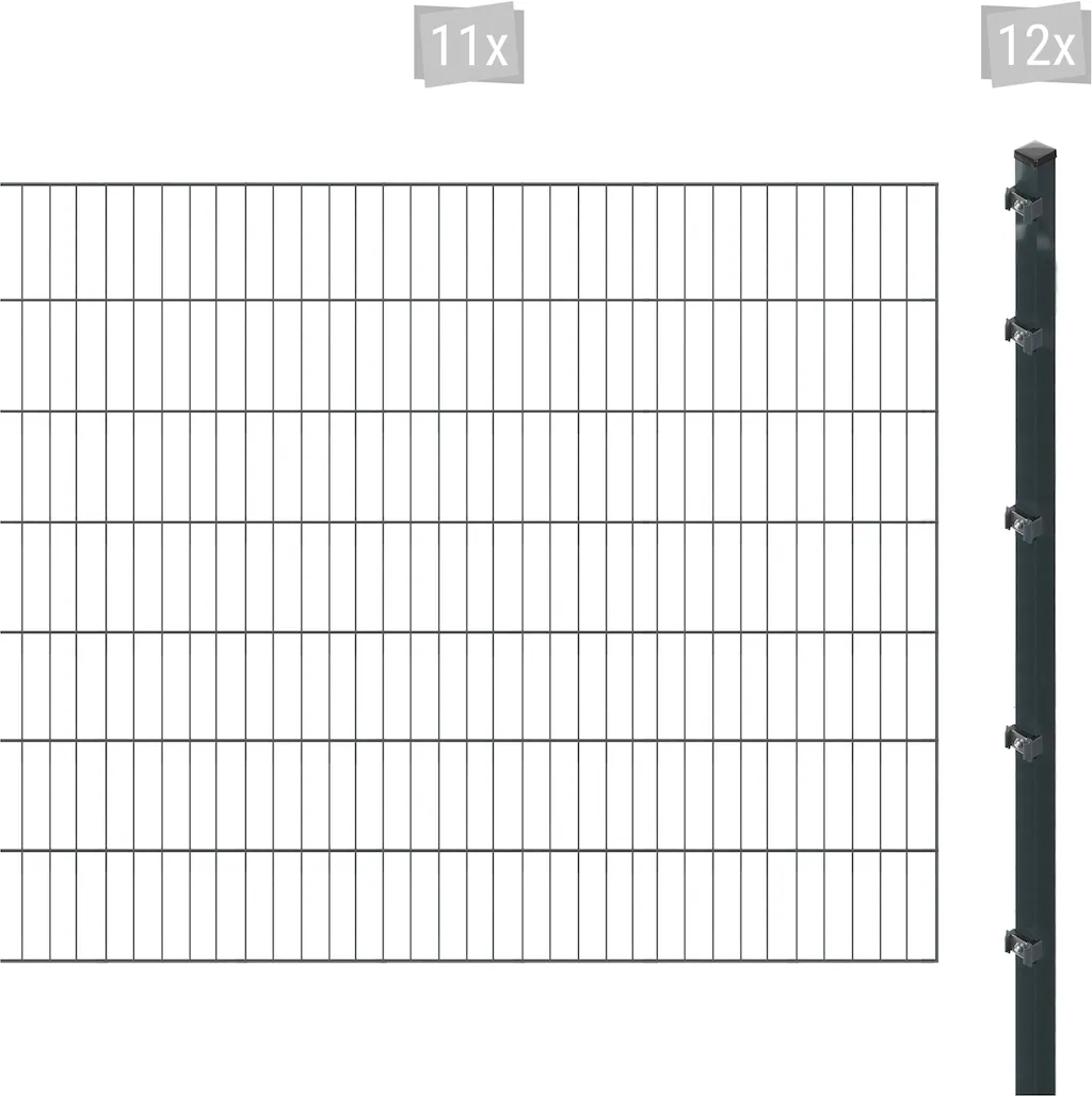 Arvotec Einstabmattenzaun "ESSENTIAL 140 zum Aufschrauben", Zaunhöhe 140 cm günstig online kaufen