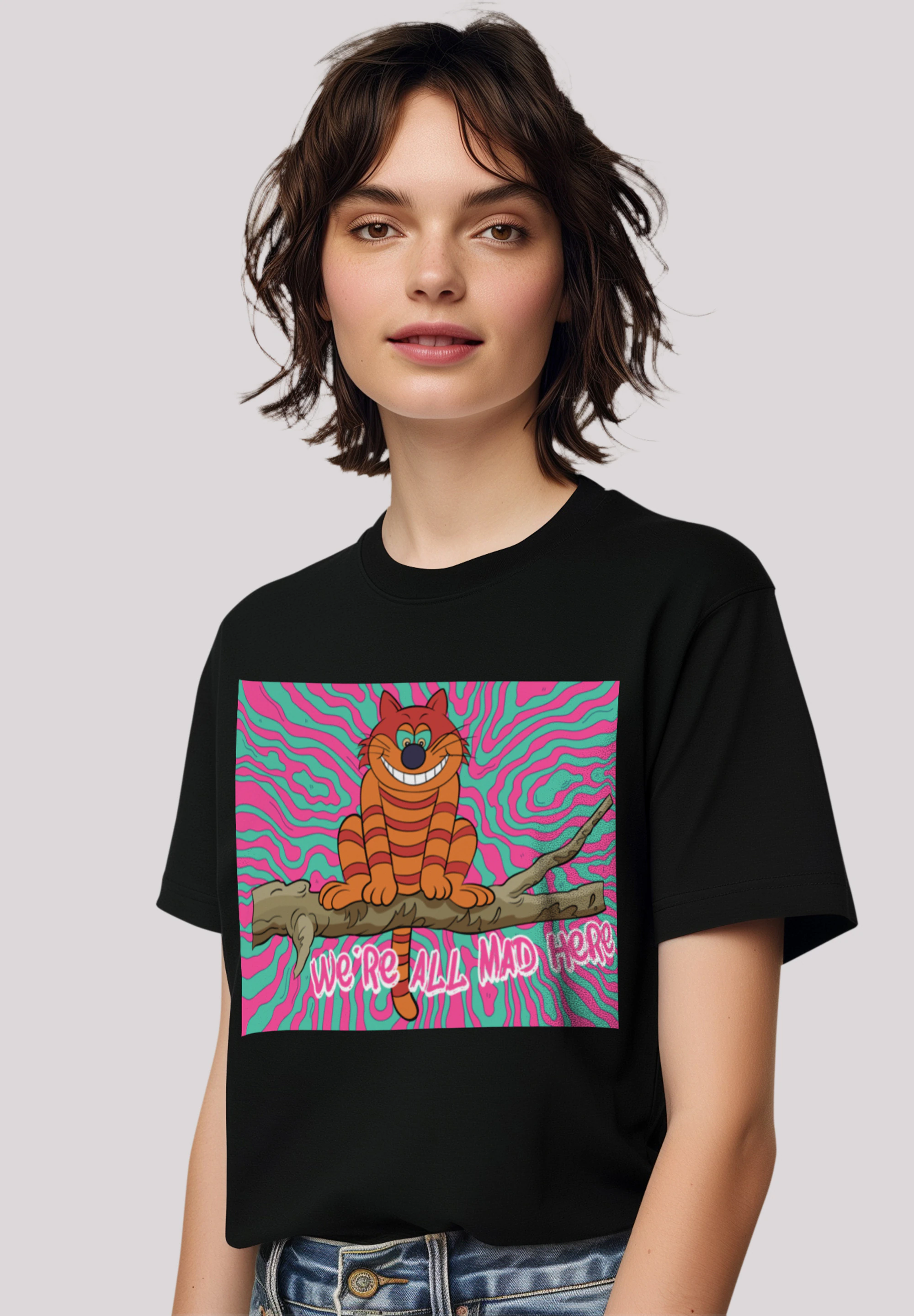 F4NT4STIC T-Shirt "Alice im Wunderland Crazy Cat", Premium Qualität, Zeiche günstig online kaufen