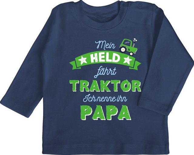 Shirtracer T-Shirt Mein Held fährt Traktor Papa Papa günstig online kaufen