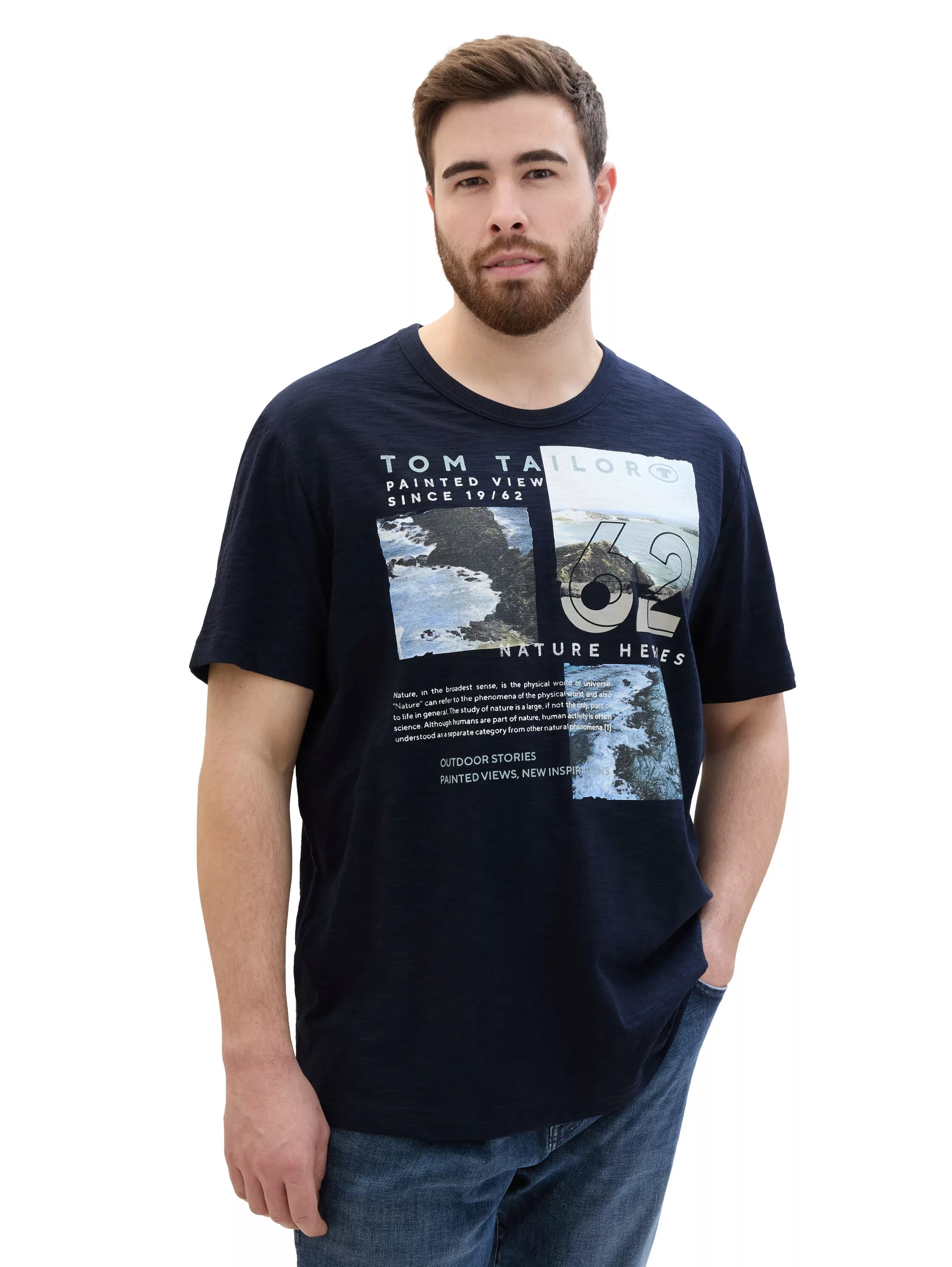 TOM TAILOR PLUS Print-Shirt mit Rundhalsausschnitt günstig online kaufen