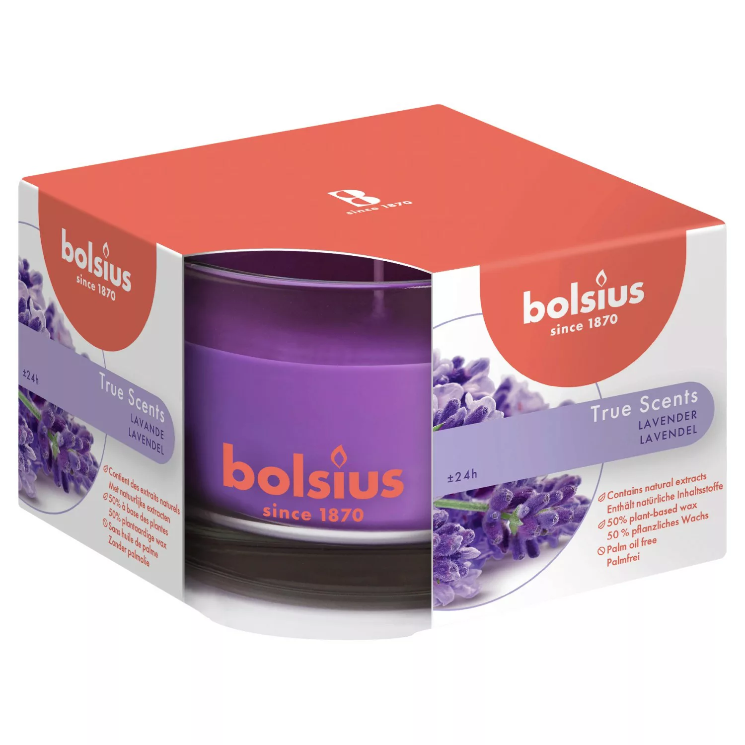 Bolsius True Scents Duftglas Medium 63/90mm Lavendel günstig online kaufen