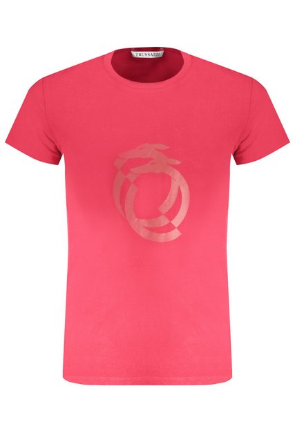 Trussardi T-Shirt Stilvolles rotes Herren T-Shirt mit Print und günstig online kaufen