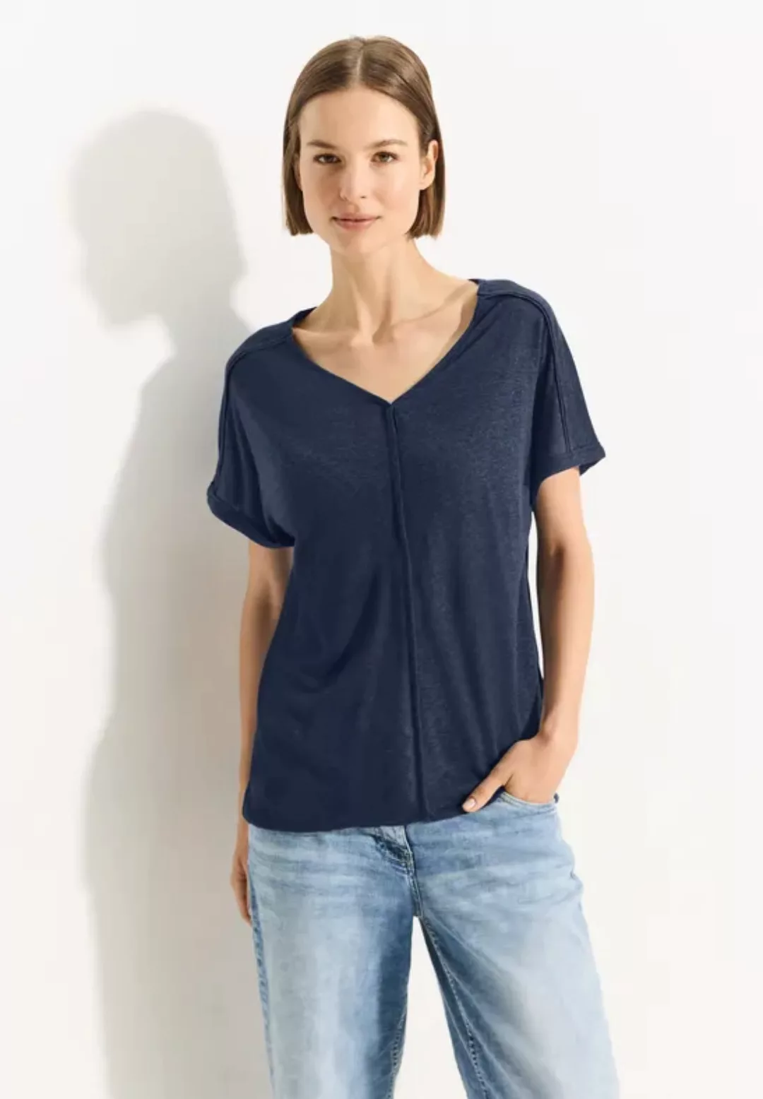 Leinenmix T-Shirt günstig online kaufen