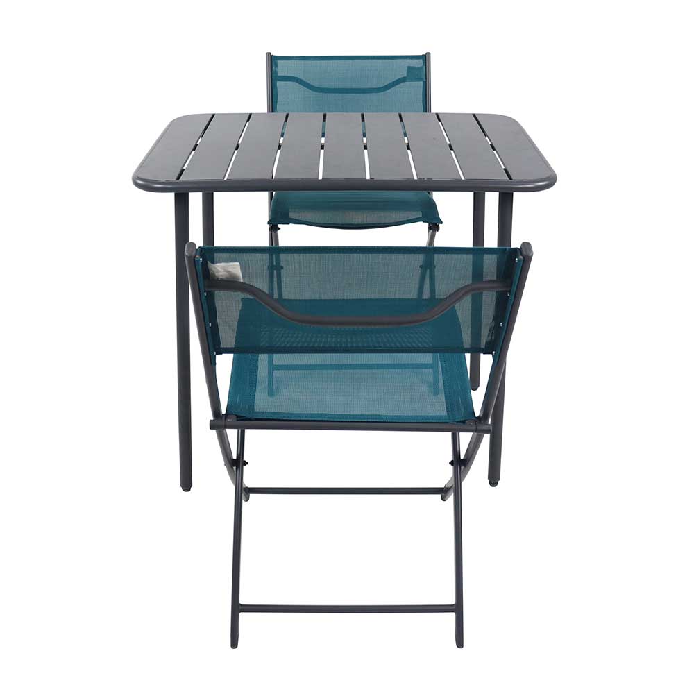 Balkonmöbel Set Gartenmöbelset Stühle klappbar dreiteilig (dreiteilig) günstig online kaufen