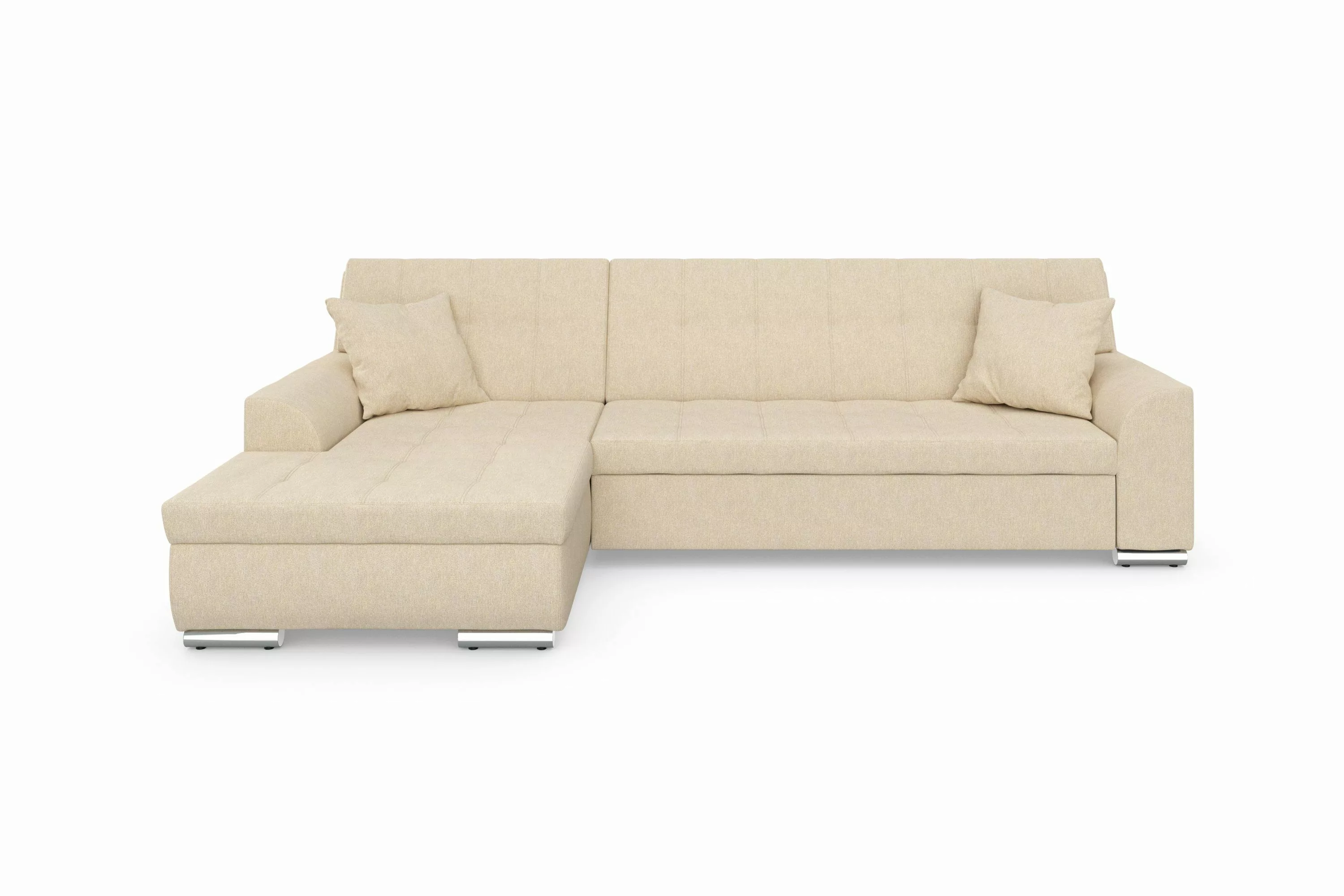 DOMO collection Ecksofa Treviso, wahlweise mit Bettfunktion, incl. Zierkiss günstig online kaufen