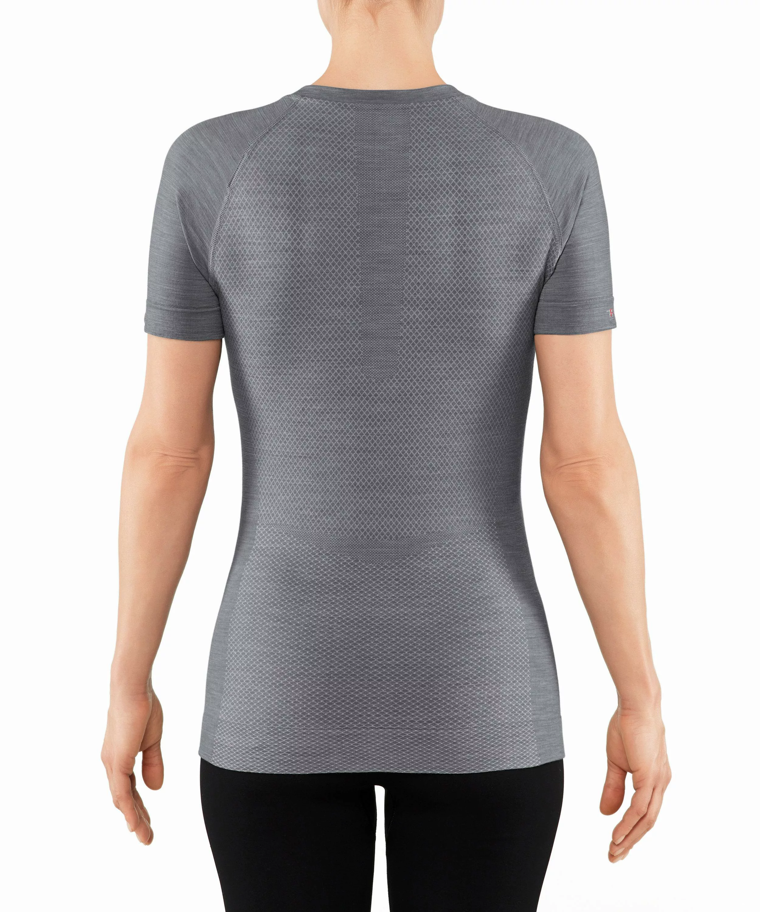 FALKE Damen Kurzarmshirt Wool-Tech Light, XS, Grau, Uni, Schurwolle, 33460- günstig online kaufen