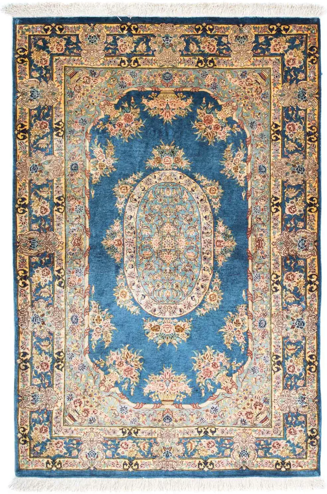 morgenland Orientteppich »Perser - Ghom - 121 x 80 cm - dunkelblau«, rechte günstig online kaufen